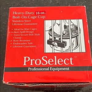 Pro select heavy duty 16oz bolt on cage cup